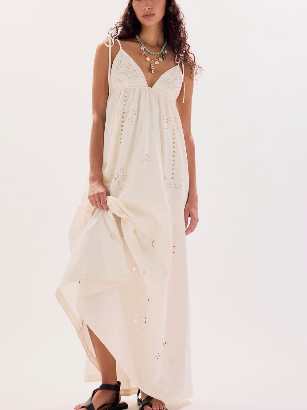 NWT Free People Sorrento Stroll Cutwork Dress size Xs